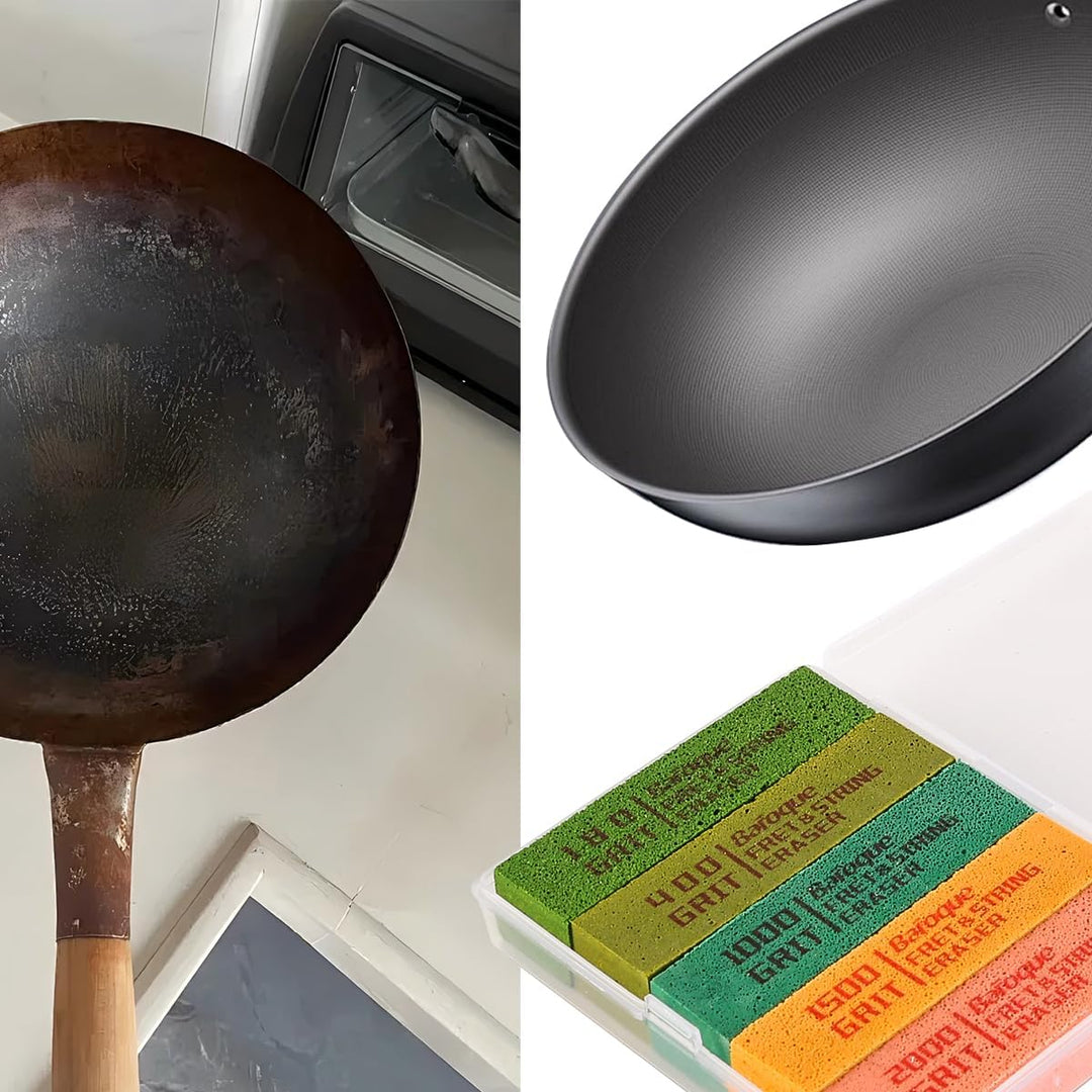 Alnicov Bundradierer für Gitarrenbundpolierreiniger, Bundpolierwerkzeug-Set zum Reinigen von Bunddra