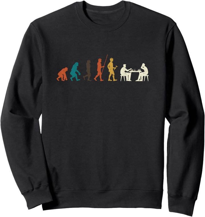 Denksport Geschenk Schach Grossmeister Evolution Schach Sweatshirt