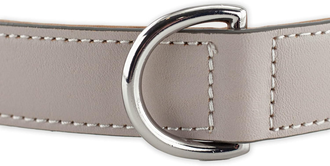 Brute Strength Hundehalsband aus Leder - Hellgrau - XXL - 66-73 cm XXL - 66-73 cm Hellgrau, XXL - 66