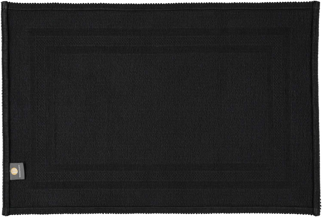 RHOMTUFT Badematte Gala Schwarz 15 Grösse 60x90 cm Schwarz - 15 60x90 cm, Schwarz - 15 60x90 cm