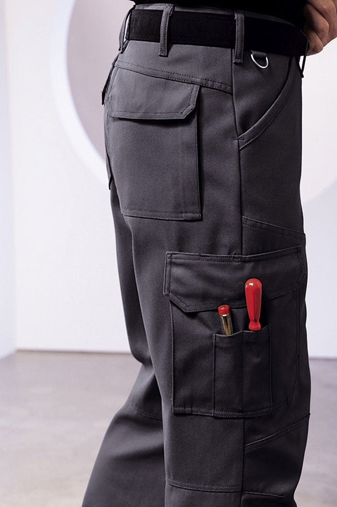 BP 1466-560-52-44 Arbeitshosen, mit Taschen, 310,00 g/m² Stoffmischung, mittelgrau ,44 44 Grau, 44 G