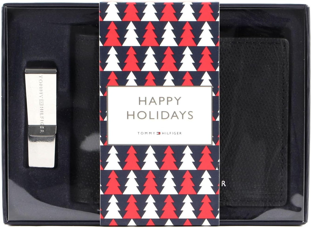 Tommy Hilfiger Business Leather GP Mini CC Wallet and Money Clip Black