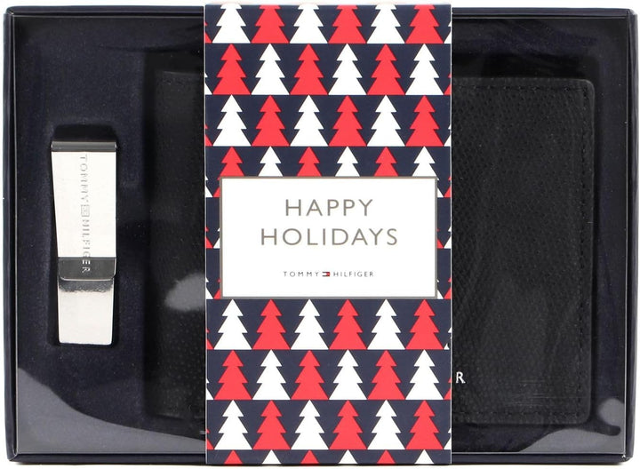 Tommy Hilfiger Business Leather GP Mini CC Wallet and Money Clip Black