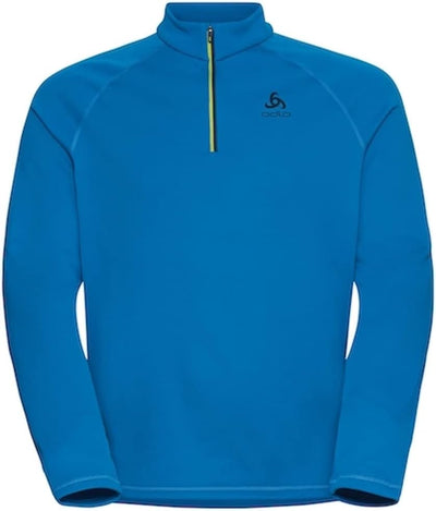 Odlo Herren Besso_542472 Mid Layer mit Reissverschluss M Indigo Bunting, M Indigo Bunting