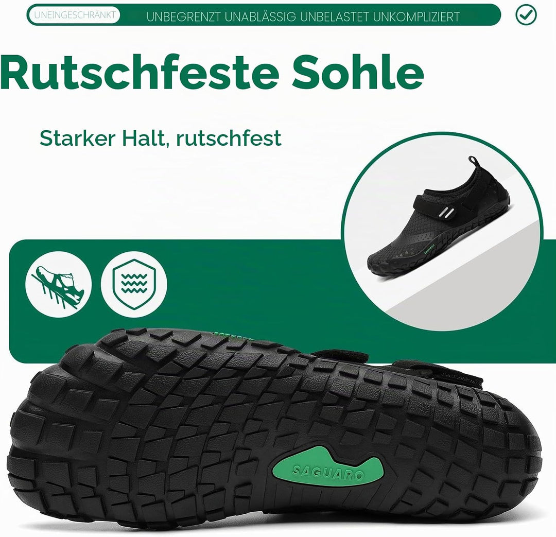 SAGUARO Unisex Barfussschuhe Laufschuhe Minimalistische Outdoor&amp;Indoor Fitnessschuhe GR36-48 38 EU H