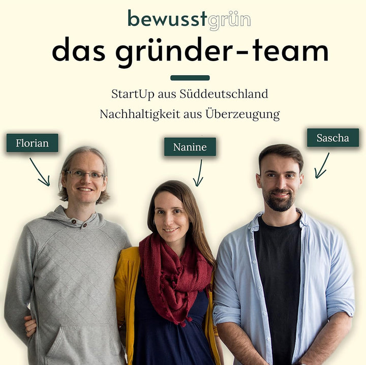 BewusstGrün® 6 Premium Stoffservietten Leinen + Faltanleitungen I 100% Leinen I 45x45 cm Grau Grau 6