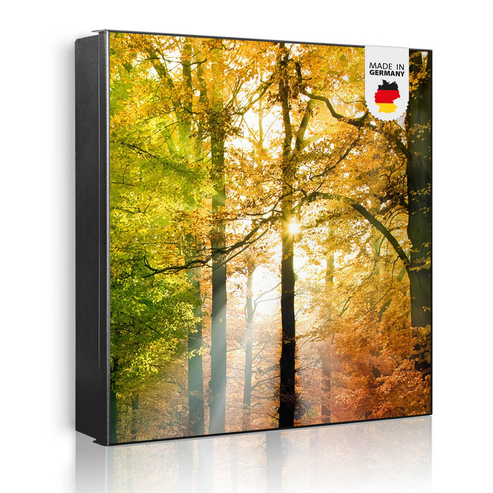 banjado Grosser Schlüsselkasten Metall - Schlüsselbox 30x30cm mit 32 Haken - Schlüsselkasten modern