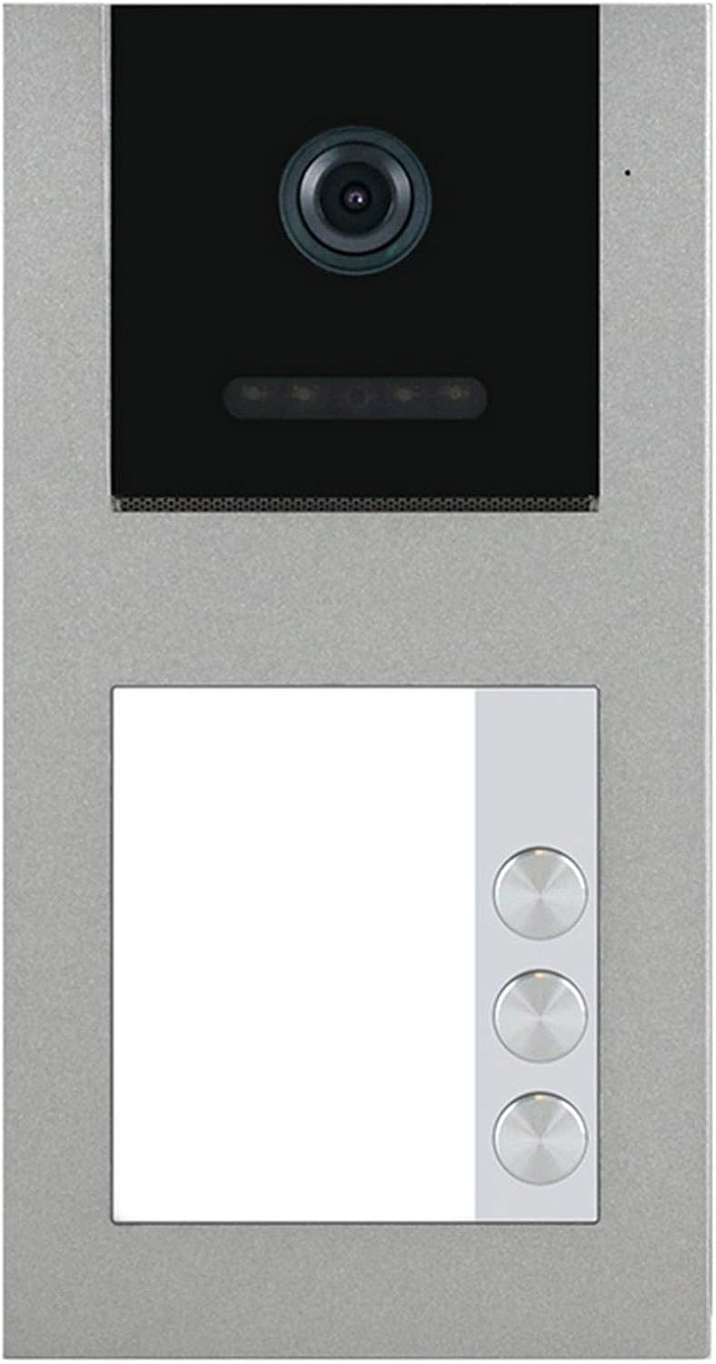 Balter EVO Grau WiFi Video Türklingel mit Kamera und RFID für 3 FAM, 2-Draht Doorbell Aufputz Türspr