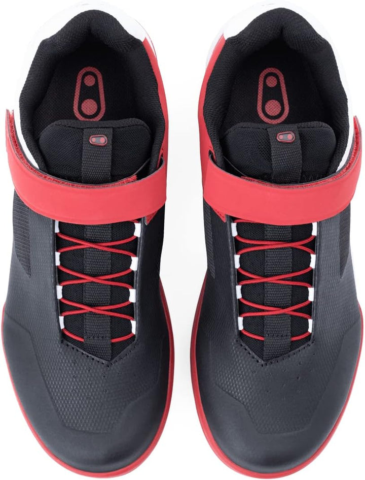 Crank Brothers Unisex Stamp Speed Lace Fahrradschuhe 29 EU Rot Schwarz Weiss, 29 EU Rot Schwarz Wei&