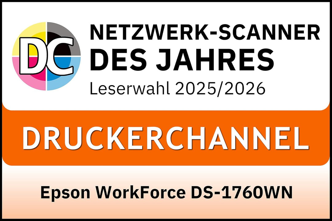 Epson Workforce DS-1760WN DIN A4-Dokumentenscanner, ADF, WLAN