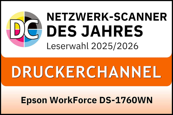 Epson Workforce DS-1760WN DIN A4-Dokumentenscanner, ADF, WLAN