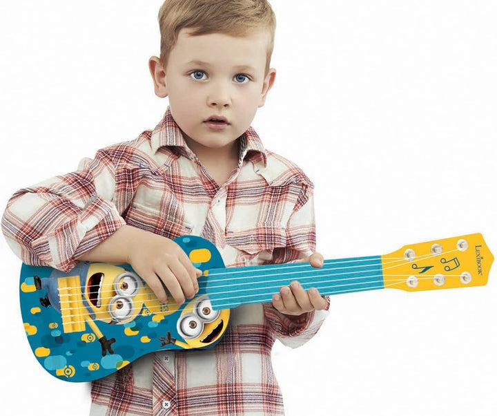 Lexibook, Ich - Einfach unverbesserlich Minions, Meine erste Gitarre für Kinder, 6 Nylonsaiten, 21“