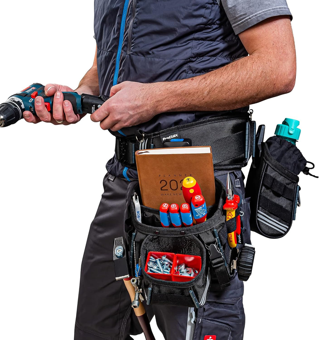 Wfix Werkzeuggürtel Set 1L inkl. Bosch Sortimo ProClick Tool Belt Grösse L & 3x Holder & 2x Battery