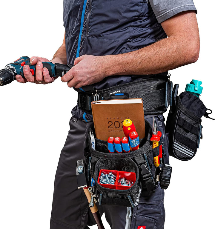 Wfix Werkzeuggürtel Set 1S inkl. Bosch Sortimo ProClick Tool Belt Grösse S &amp; 3x Holder &amp; 2x Battery