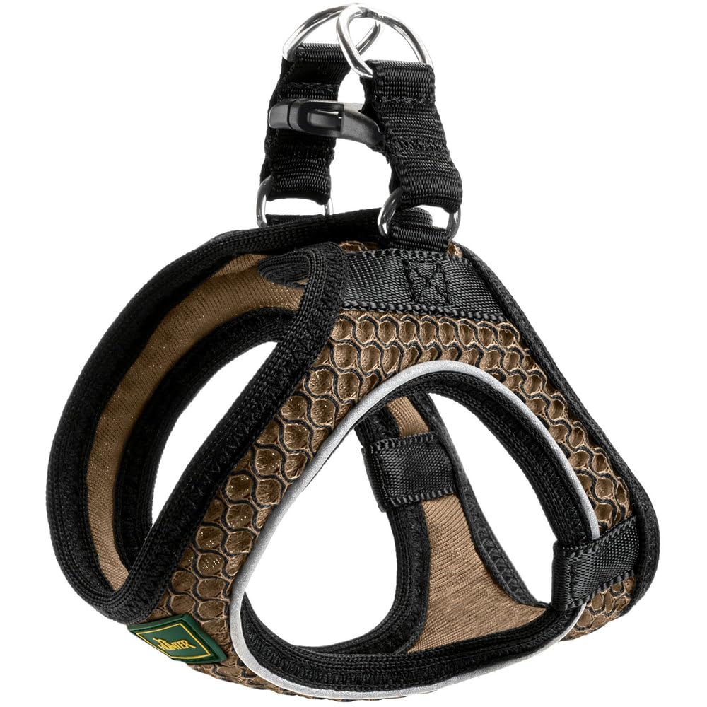 HUNTER Hundegeschirr HILO COMFORT, Farbe: braun, Easy Step-In Geschirr für kleine bis mittlere Hunde