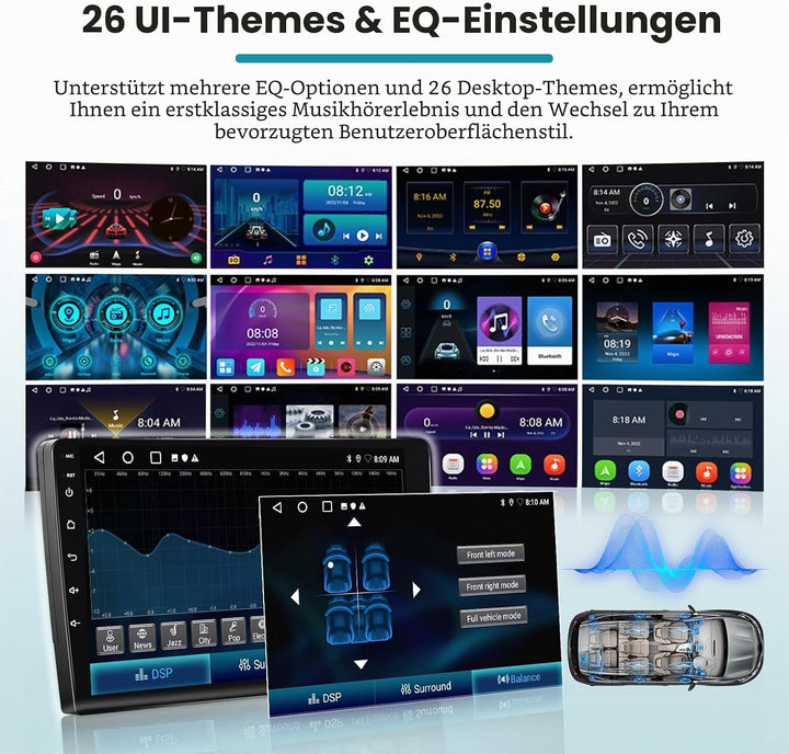 Hikity 2+64G Android 15 Autoradio Navi Für Kia Rio 2012-2015 Mit Wireless CarPlay Android Auto Mirro