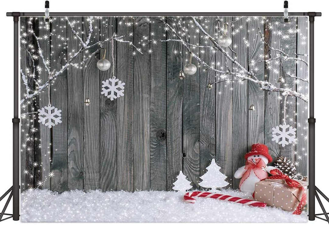 AIIKES 8x6FT Weihnachten Hintergrund Weihnachtsfotografie Hintergrund Weihnachten Foto Hintergrund U