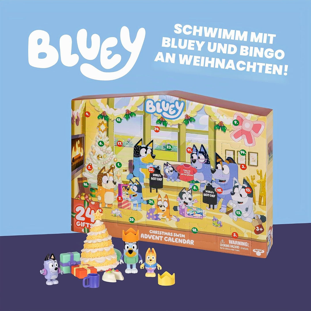 Bluey 17981 ADVENTSKALENDER, Stern, Multicoloured, Einheitsgrösse