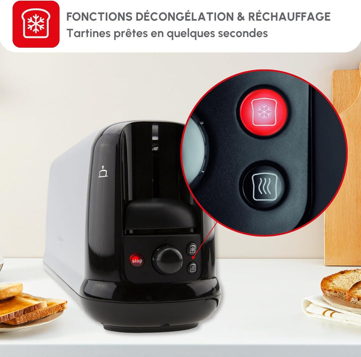 MOULINEX LS260800 Subito Toaster - Edelstahl und Schwarz