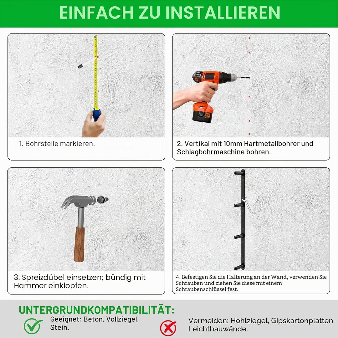 Kipika Wandmontiertes Lagerregal, Langhantel-Lagerregal mit T-Bar Row Landmine-Plattformbefestigung