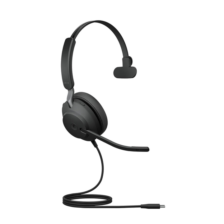 Jabra Evolve2 40 SE - Mono-Headset mit verlängertem USB-C-Kabel, Geräuschunterdrückung und 3-Mikrofo