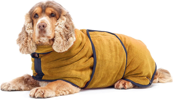 Lucky Paws® Hundebademantel – doppellagiger, Ultra-absorbierender &amp; luxuriös weicher Bademantel Hund