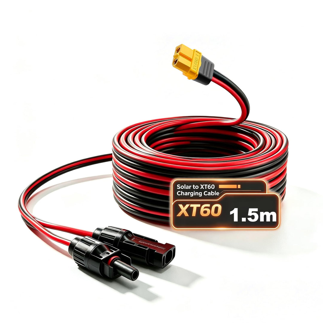 Solarstecker auf XT60 Stecker Solar Kabel Verlängerung 0,6./1,5m/3,5m/5m für Ecoflow Delta/River Ank