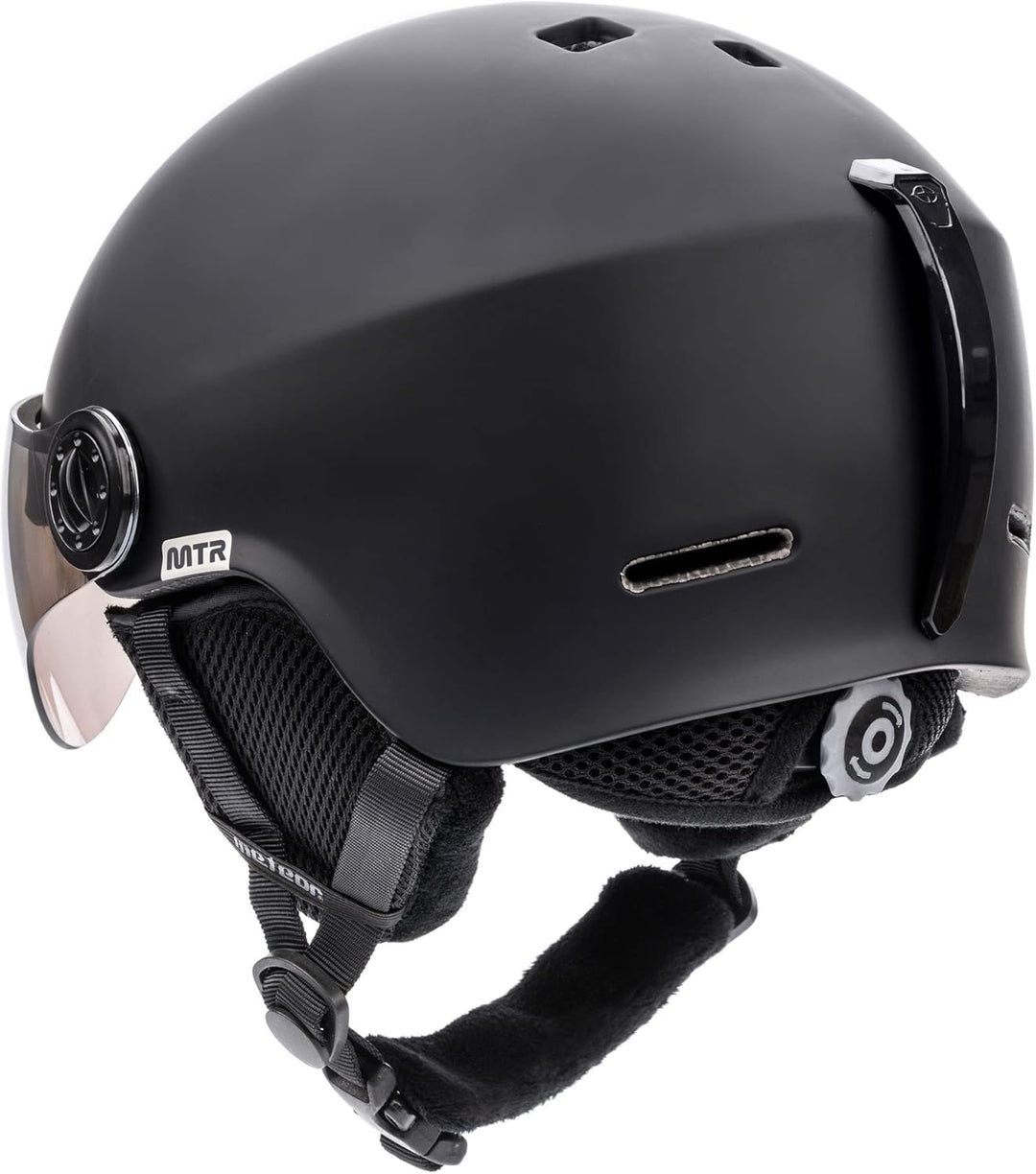 meteor Skihelm Kinder Snowboard Helm Herren Ski Helmet fur Mädchen Jungen Skihelm Damen, M (55-58cm)
