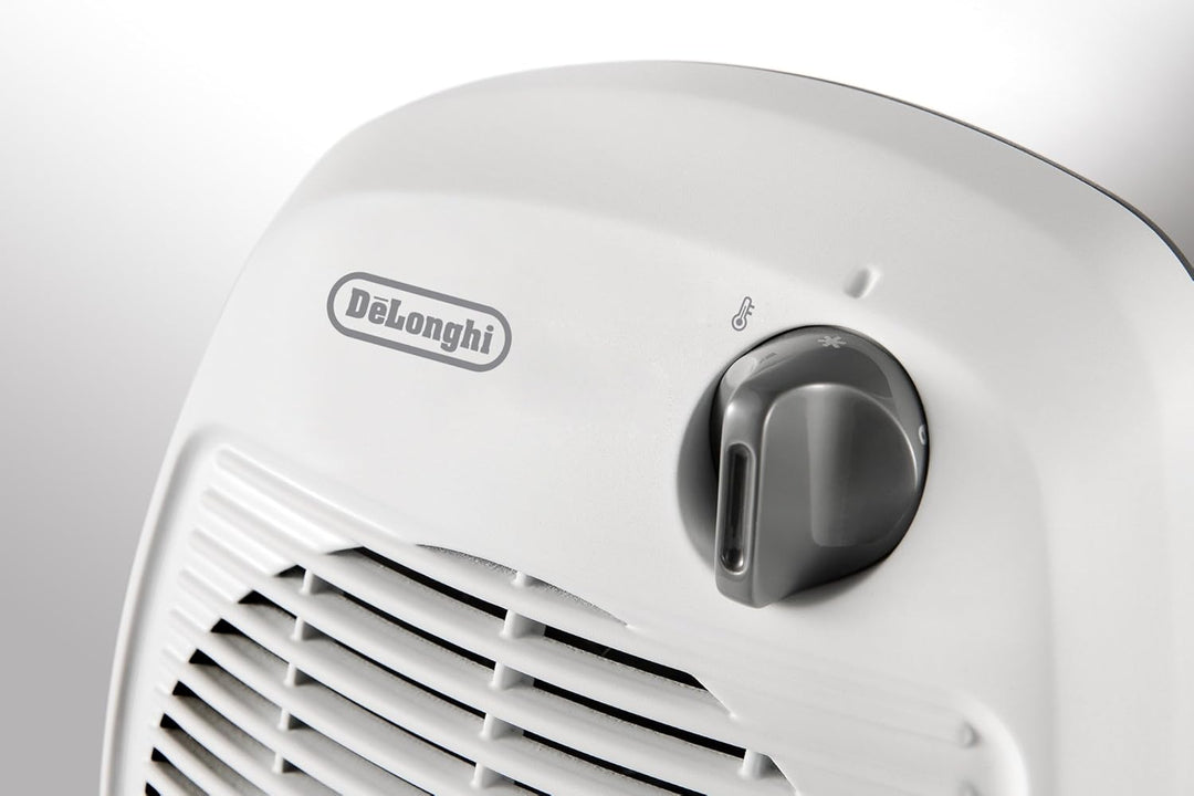 De Longhi HBC3052T Heizlüfter mit 3 Stufen 800/1400/2200 W Weiss, 1 Heizstufe, Weiss, 1 Heizstufe