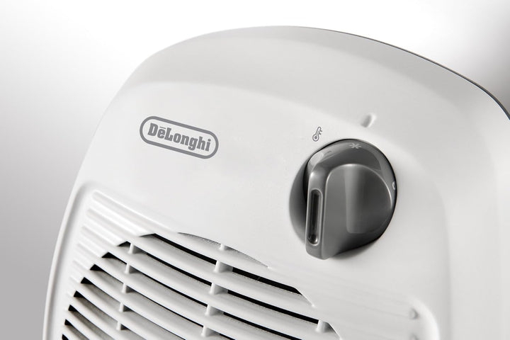 De Longhi HBC3052T Heizlüfter mit 3 Stufen 800/1400/2200 W Weiss, 1 Heizstufe, Weiss, 1 Heizstufe