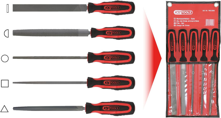 KS Tools 140.3000 Werkstattfeilen-Satz, 5-tlg.
