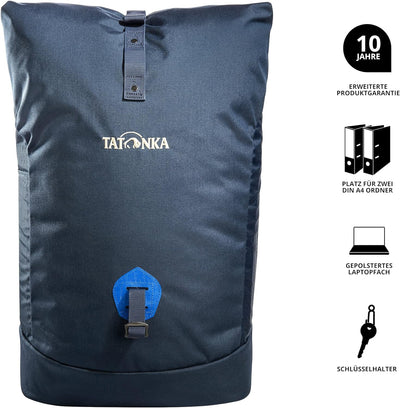 Tatonka 34l Daypack Grip Rolltop Pack - Rucksack mit Rollverschluss und 15 Laptopfach - 34 Liter Nav