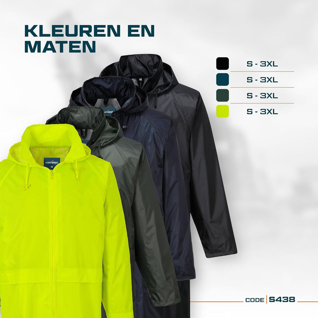 Portwest S438Classic-die Lagen of Rain M Marine, M Marine