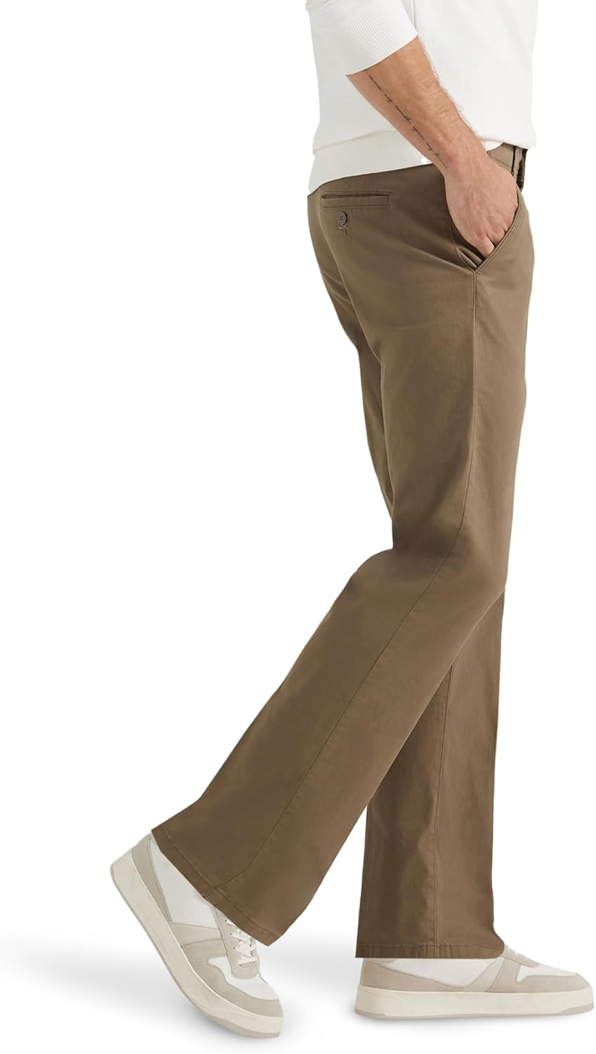 Lee Herren Extreme Motion Flat Front Regular Straight Pant Hose mit gerader Passform 30W / 32L Woods
