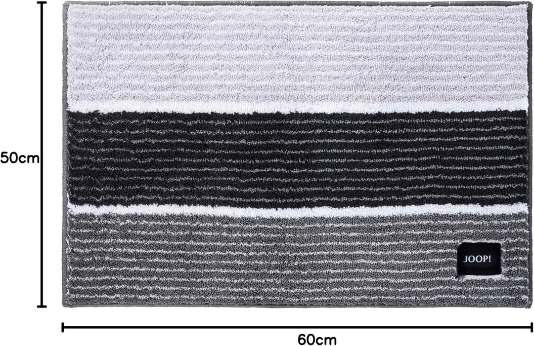 Joop! Badteppiche Lines 286 anthrazit - 069 50x60 cm 50x60 cm Anthrazit, 50x60 cm Anthrazit