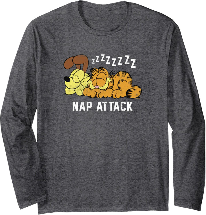 Garfield Odie Garfield Nap Attack Zzzz Langarmshirt