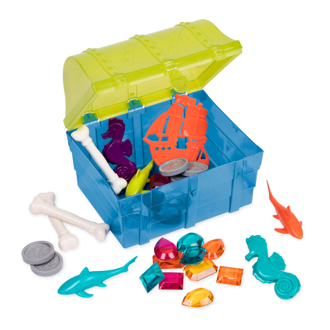 Battat – Piratentaucher-Set – Tauchen Spiel für Kinder – Wasser & Pool Spielzeug – Piraten-Schatztru