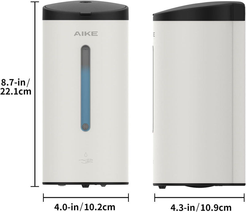 AIKE AK1205 Seifenspender Automatisch Wandbefestigung Edelstahl, 800ml Kommerzieller Automatischer F