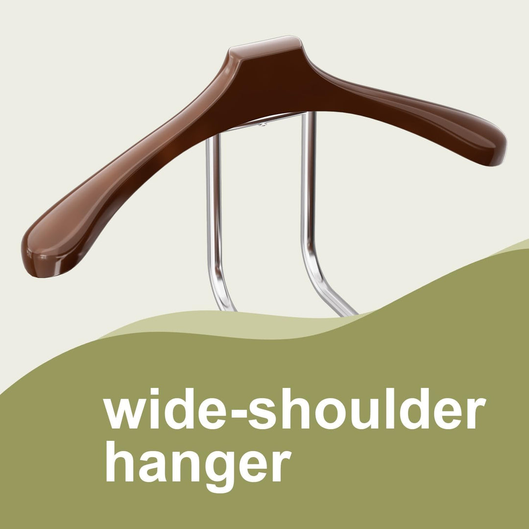 Stummer Diener aus Massiv Holz, Stummer Damen Diener mit Hosenbügel, Herrendiener Schlafzimmer mit S