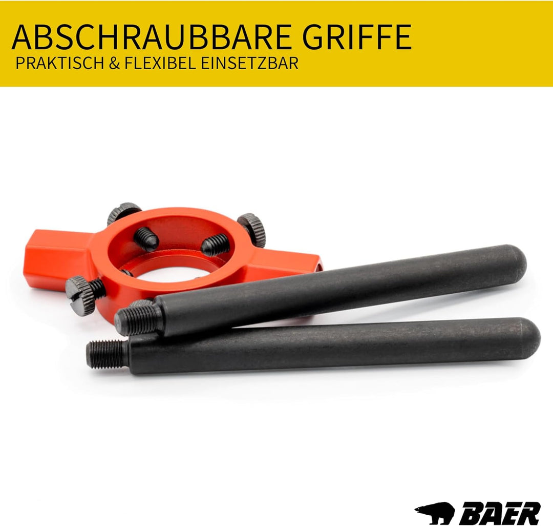 BAER PRO Schneideisenhalter 45 x 18mm, M 16-20, BSW 5/8-13/16 - DIN 225, Halter für Schneideisen - G