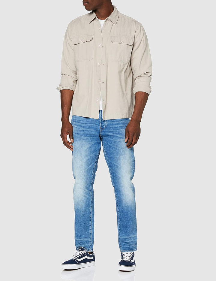 G-STAR RAW Herren 3301 Tapered Jeans 32W / 30L Blau (Worn in Azure 51003-b631-a795), 32W / 30L Blau