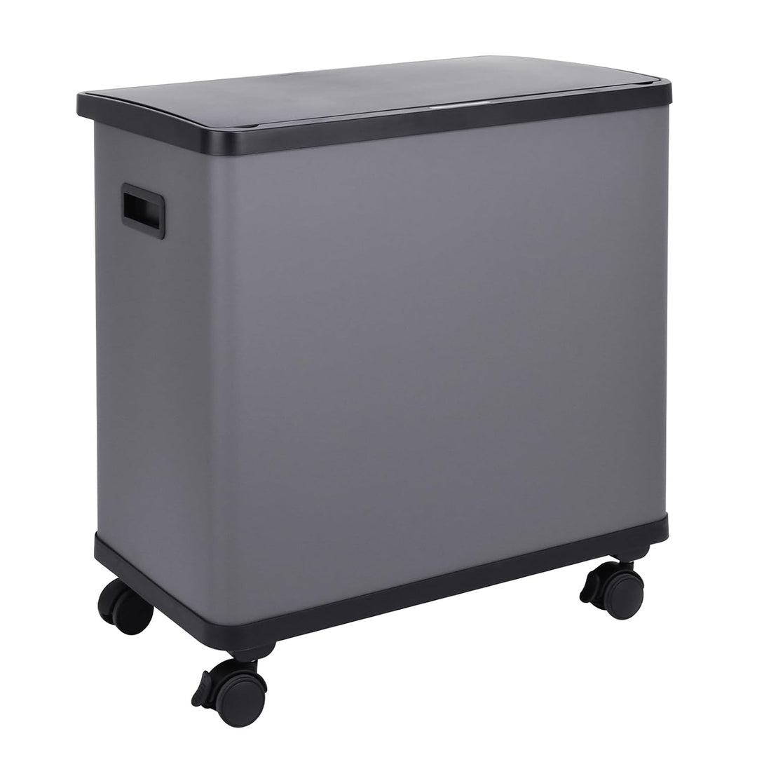 SVITA SR3X18 54L Sensor-Mülleimer 3 Fächer Mülltrennsystem Abfalleimer Stahl Grau SR3X18 (54L) Grau,