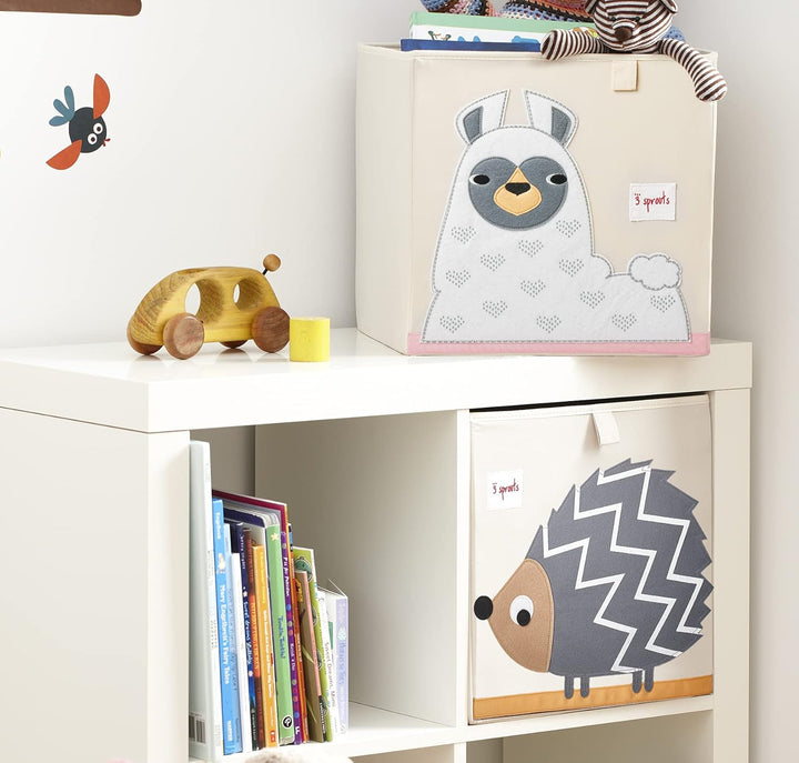 3 Sprouts, Aufbewahrungsbox Kinder mit Deckel, Spielzeugbox für Kallax Regale, Box zur Spielzeugaufb