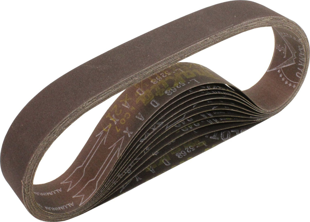 Makita 742304–1 1–1/8 x 53,3 cm Schleifmittel Schleifbänder – 100 Körnung (10PK) 100 Grit 1-1/8" x 2