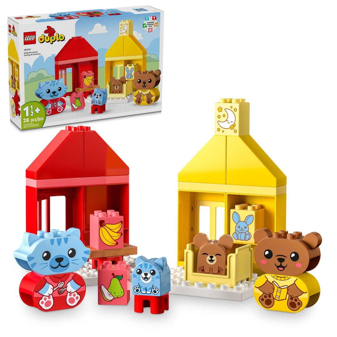 LEGO DUPLO 10414 Meine ersten täglichen Routinen: Ess- und Schlafenszeit Spielzeug für soziales und