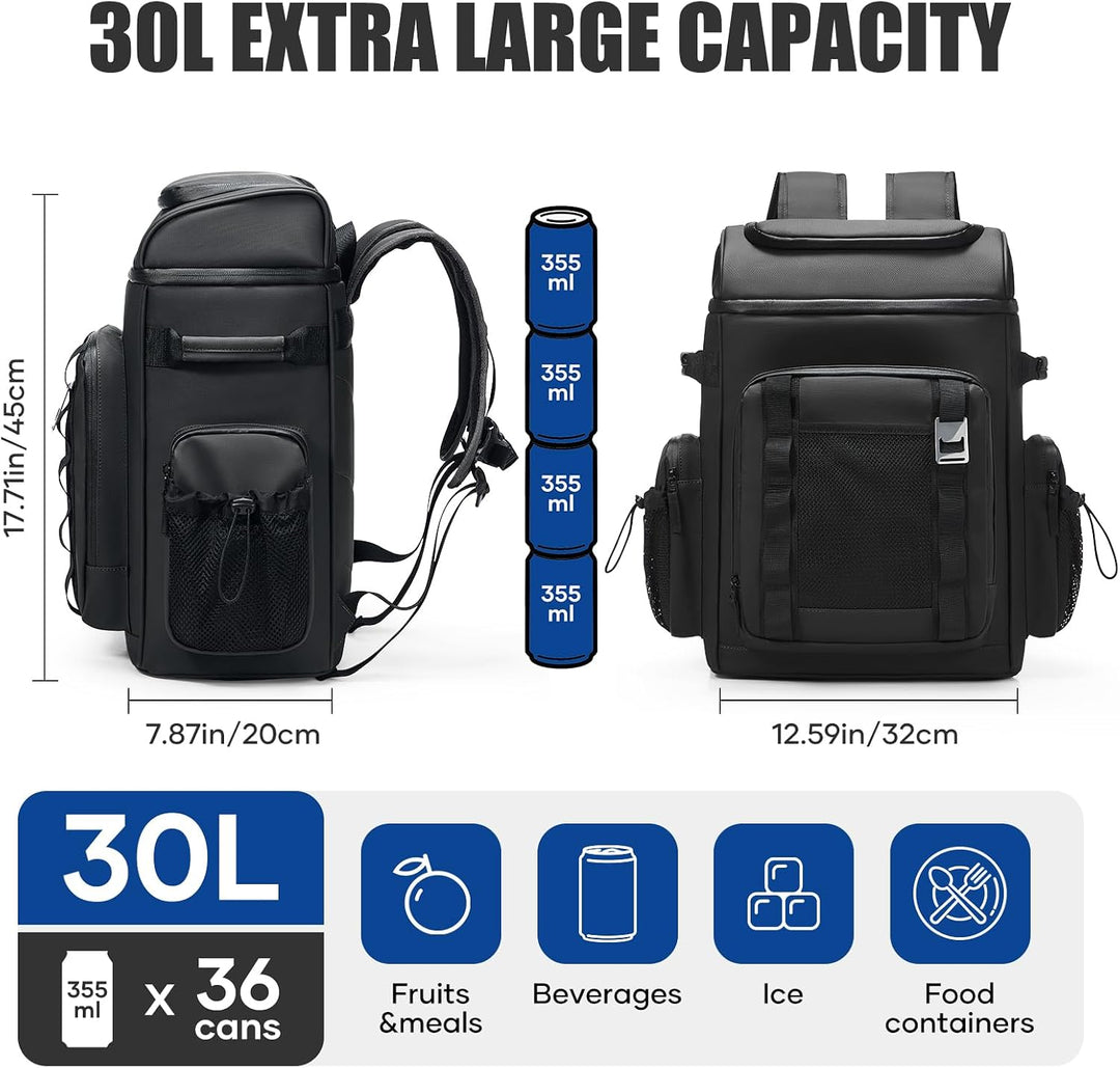 Grosser kühlrucksack/kühltasche/Kühlbox/picknicktasche/Rucksack mit kühlfach, weich, wasserdicht, le