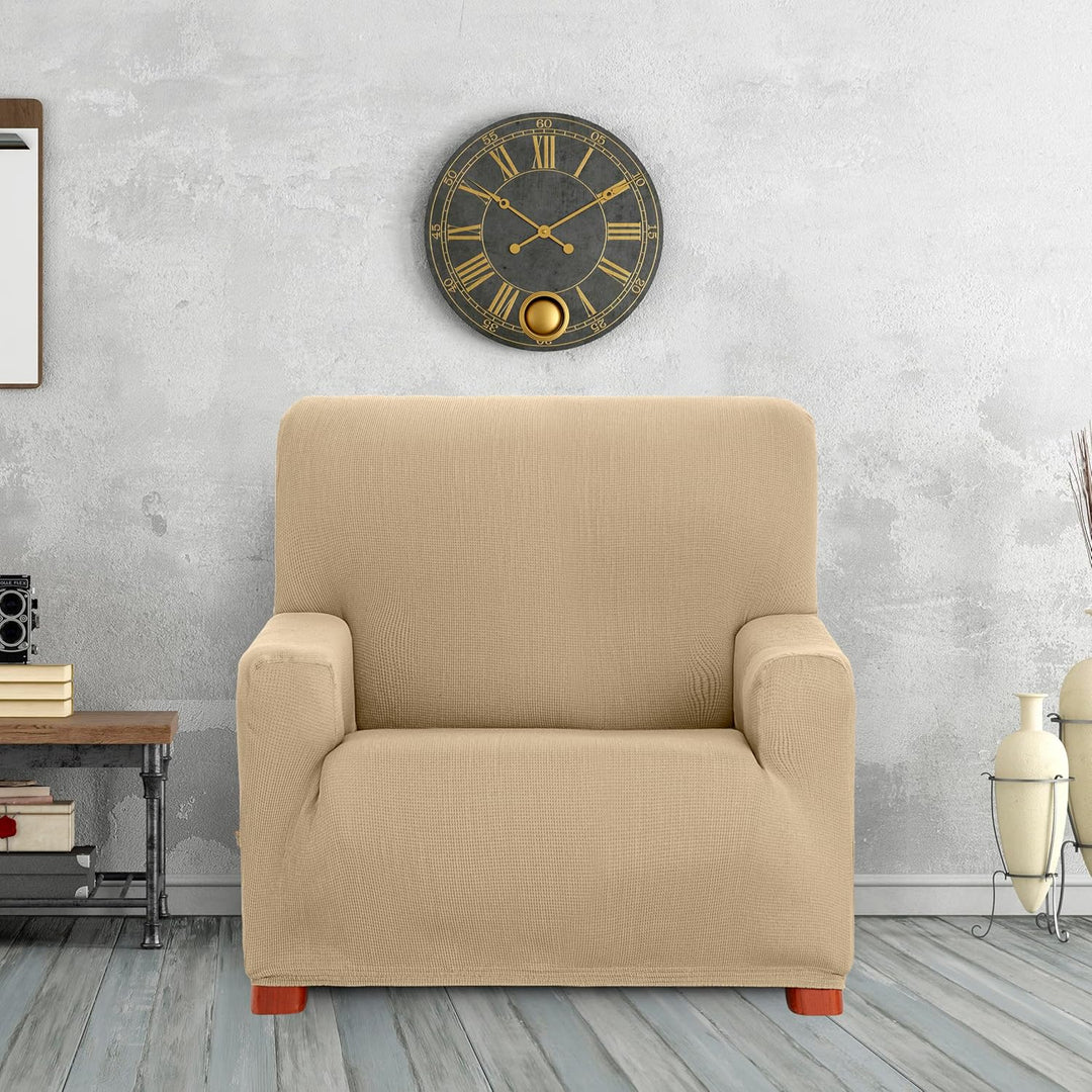 Eysa Ulises elastisch Sofa überwurf 1 Sessel, Polyester-Baumwolle, 01-beige, 37 x 5 x 29 cm 37 x 5 x
