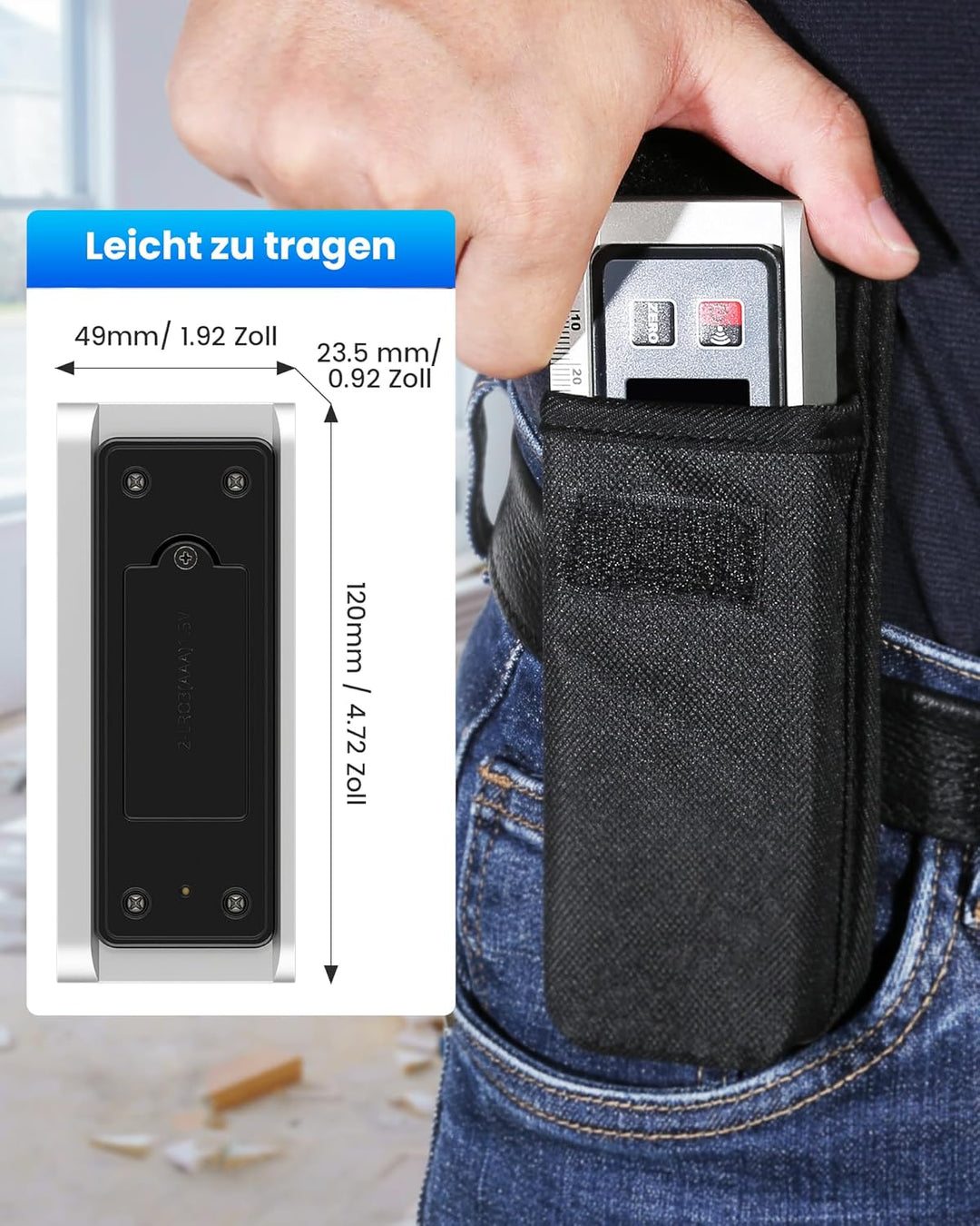 Beaspire Digitaler Winkelmesser LCD Neigungsmesser Magnetisch Winkelmesser Skaliertes Lineal Winkels