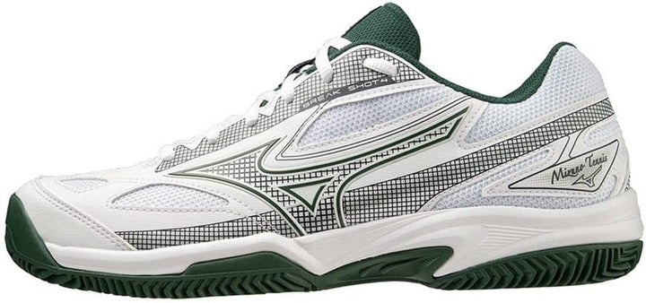 Mizuno Unisex Break Shot 4 Cc Tennisschuh 35.5 EU White Pineneedle Papyrus, 35.5 EU White Pineneedle