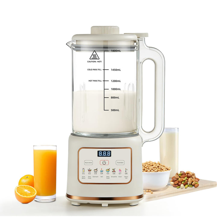 Nussmilchmaschine, Automatische Mandelmilchmaschine für selbstgemachte Pflanzenmilch, Hafer, Soja, S